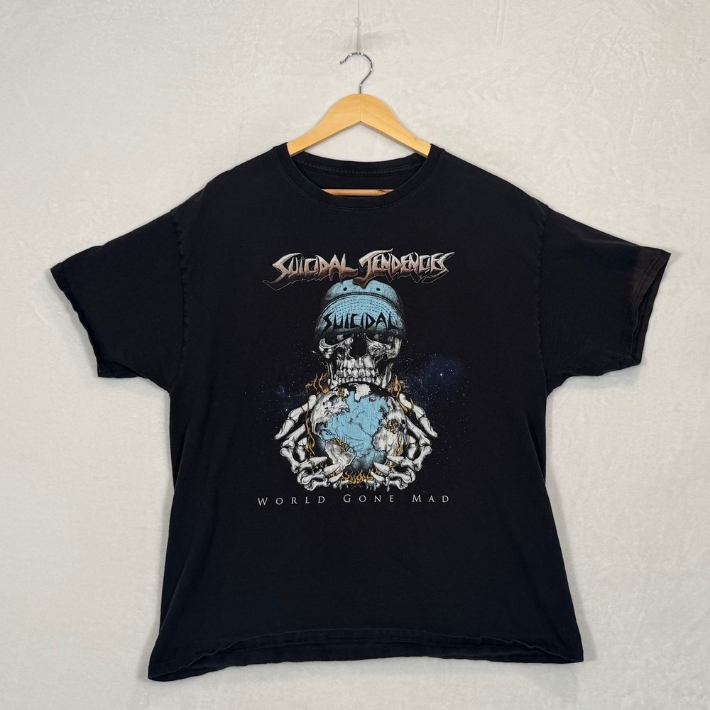 Suicidal Tendencies Black World Gone Mad Graphic T-Shirt XL